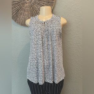 Black and white polka dot top